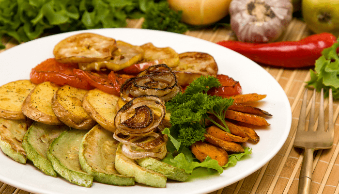 vegetales asados al horno