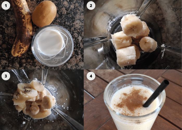 how to make a kiwi and banana smoothie