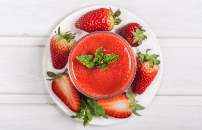 receta de gazpacho de fresas