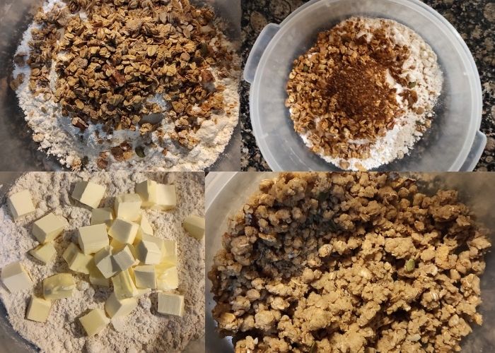 crumble dough preparation